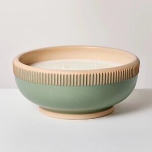 Hearth & Hand Eucalyptus & Santal 4 Wick Ceramic Container Candle NWT